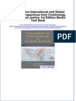 Comparative International and Global Justice Perspectives From Criminology and Criminal Justice 1st Edition Banks Test Bank