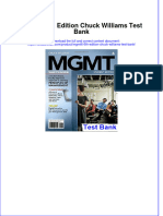 Instant Download PDF MGMT6 6th Edition Chuck Williams Test Bank Full Chapter