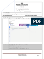 Python Worksheet For