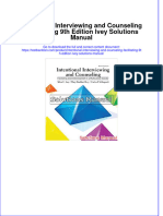 (Download PDF) Intentional Interviewing and Counseling Facilitating 9th Edition Ivey Solutions Manual Full Chapter