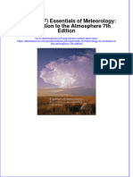 Full Download PDF of (Ebook PDF) Essentials of Meteorology: An Invitation To The Atmosphere 7th Edition All Chapter