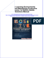 (Download PDF) Positive Learning Environments Creating and Maintaining Productive Classrooms 1st Edition Nobile Solutions Manual Full Chapter