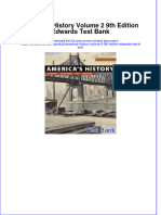 (Download PDF) Americas History Volume 2 9th Edition Edwards Test Bank Full Chapter