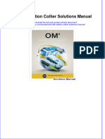 Instant Download PDF OM 6th Edition Collier Solutions Manual Full Chapter