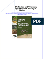 (Ebook PDF) (Ebook PDF) Medical and Veterinary Entomology 3rd Edition by Gary R. Mullen All Chapter