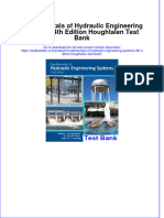 Instant Download PDF Fundamentals of Hydraulic Engineering Systems 4th Edition Houghtalen Test Bank Full Chapter