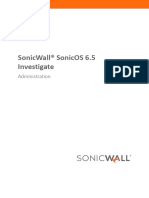 SonicOS 6.5 Investigate