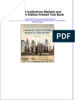 (Download PDF) Financial Institutions Markets and Money 12th Edition Kidwell Test Bank Full Chapter