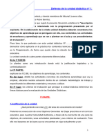 Defensa de Las Unidades Didácticas