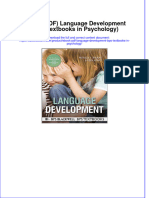 Full Download PDF of (Ebook PDF) Language Development (BPS Textbooks in Psychology) All Chapter