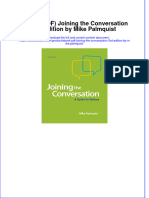 Full Download PDF of (Ebook PDF) Joining The Conversation 3rd Edition by Mike Palmquist All Chapter