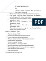 Gestational Diabetes Mellitus