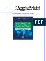 Full Download PDF of (Ebook PDF) Transnational Intellectual Property Law: Text and Cases Student Edition All Chapter