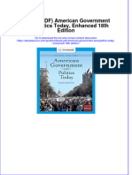 (Ebook PDF) (Ebook PDF) American Government and Politics Today, Enhanced 18th Edition All Chapter