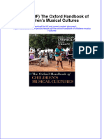 Full Download PDF of (Ebook PDF) The Oxford Handbook of Children's Musical Cultures All Chapter