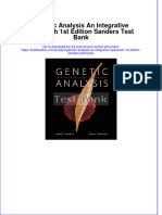 (Download PDF) Genetic Analysis An Integrative Approach 1st Edition Sanders Test Bank Full Chapter