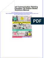 Instant Download PDF Interpersonal Communication Relating To Others Canadian 7th Edition Beebe Solutions Manual Full Chapter