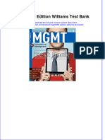 (Download PDF) MGMT 8th Edition Williams Test Bank Full Chapter