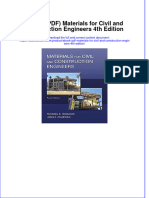 Full Download PDF of (Ebook PDF) Materials For Civil and Construction Engineers 4th Edition All Chapter