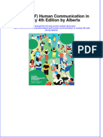 Full Download PDF of (Ebook PDF) Human Communication in Society 4th Edition by Alberts All Chapter