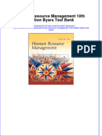 (Download PDF) Human Resource Management 10th Edition Byars Test Bank Full Chapter