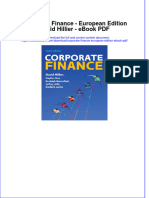 (Ebook PDF) Corporate Finance - European Edition David Hillier - Ebook PDF All Chapter