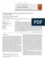 The Energy Savings Potential of Using Dynamic External Louvers in An Office Building