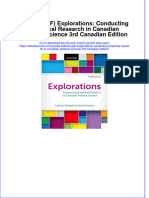 Full Download PDF of (Ebook PDF) Explorations: Conducting Empirical Research in Canadian Political Science 3rd Canadian Edition All Chapter