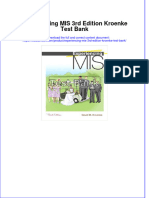 Instant Download PDF Experiencing MIS 3rd Edition Kroenke Test Bank Full Chapter