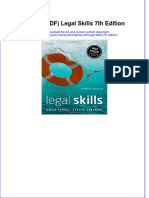 Full Download PDF of (Ebook PDF) Legal Skills 7th Edition All Chapter