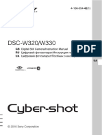 Operation Manul For Sony DSC-W320