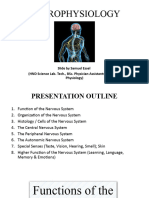 Neurophysiology August 16 2022 Cns....