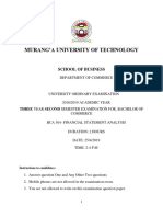 Bca 304 Financial Statement Analysis