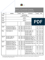 Exam 2024 Final Grade12 Schedule