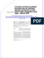 Full Download PDF of Facile Fabrication of SnO2 Modified TiO2 Nanorods Film For Efficient Photocathodic Protection of 304 Stainless Steel Under Simulated Solar Light - Ebook PDF All Chapter