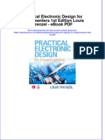 (Ebook PDF) Practical Electronic Design For Experimenters 1st Edition Louis Frenzel - Ebook PDF All Chapter