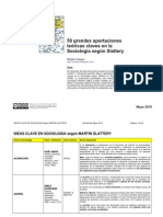 100501-IDEAS CLAVE EN SOCIOLOGIA Según MARTIN SLATTERY