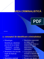 2.identificarea Criminalistica