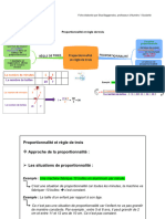 Proportionnalité Et Règle de Trois
