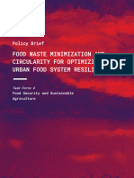 TF4 Food Waste Minimization and Circularity For Optimizing Urban Food System Resilience