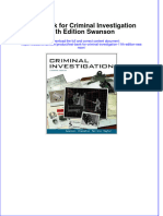 Full Download PDF of Test Bank For Criminal Investigation 11th Edition Swanson All Chapter