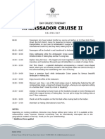 ENG Ambassador Day Cruise Itinerary 1