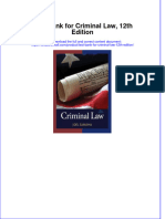 Full Download PDF of Test Bank For Criminal Law, 12th Edition All Chapter