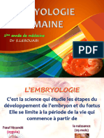 Généralités Embryologie