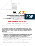 4th B-9 Computing Mock Questions