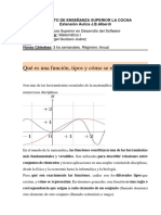 Funciones - Tipos de Funciones - Análisis