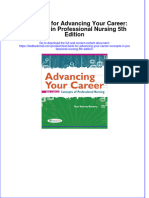 Full Download PDF of Test Bank For Advancing Your Career: Concepts in Professional Nursing 5th Edition All Chapter