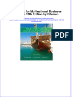 Full Download PDF of Test Bank For Multinational Business Finance 13th Edition by Eiteman All Chapter