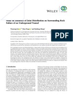 Study On Influence of Joint Distribution On Surrounding Rock Failure of An Underground Tunnel