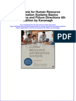 Full Download PDF of Test Bank For Human Resource Information Systems Basics Applications and Future Directions 4th Edition by Kavanagh All Chapter